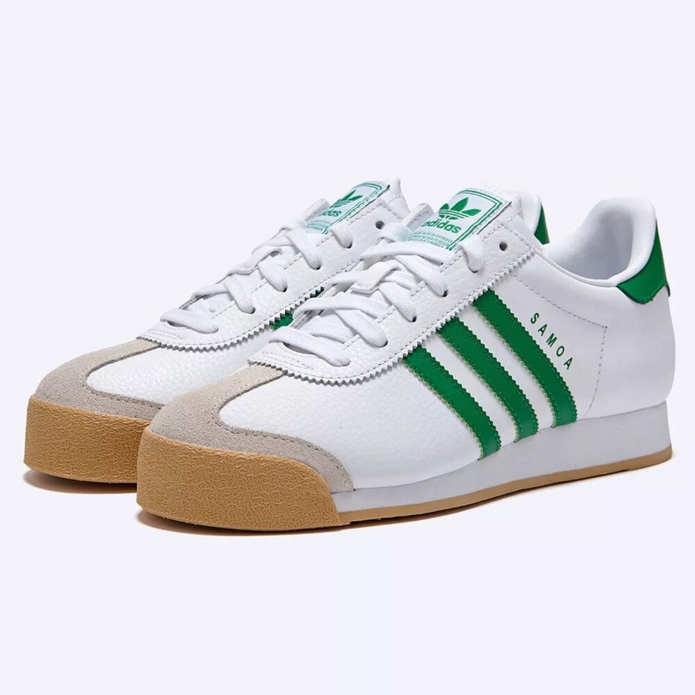 adidas Samoa Cloud - Men`s Casual Shoes White Green JH9078 NEW